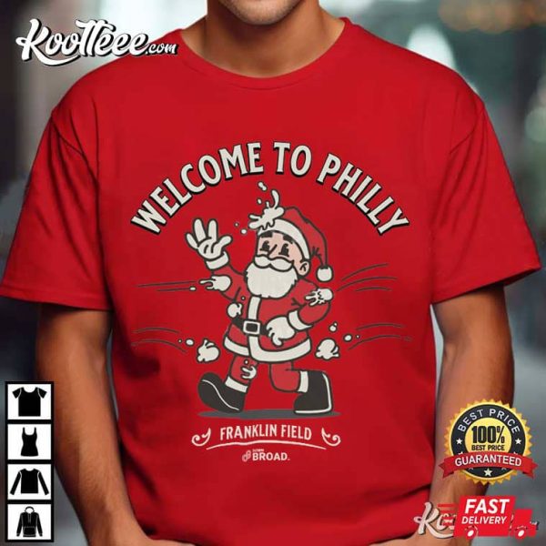 Santa Eagles Snowball Game Philly T-Shirt