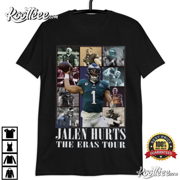 Jalen Hurts Philadelphia Eagles The Eras Tour T-Shirt