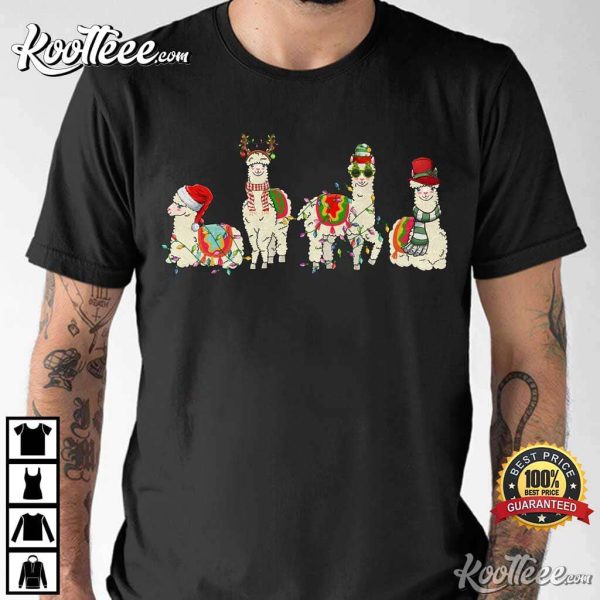 Alpaca Christmas Lights Best T-Shirt