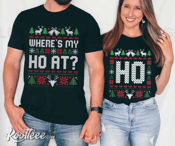 Where’s My Ho At Funny Matching Couples Shirts
