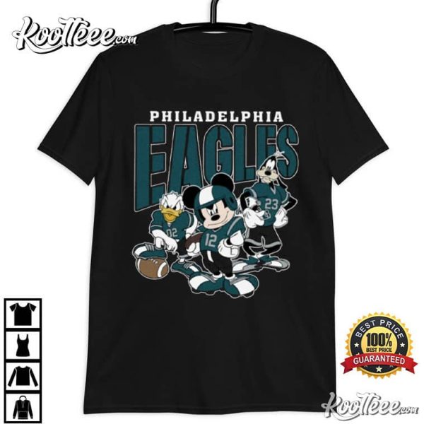 Philadelphia Eagles Birds Gang Mickey Team T-Shirt