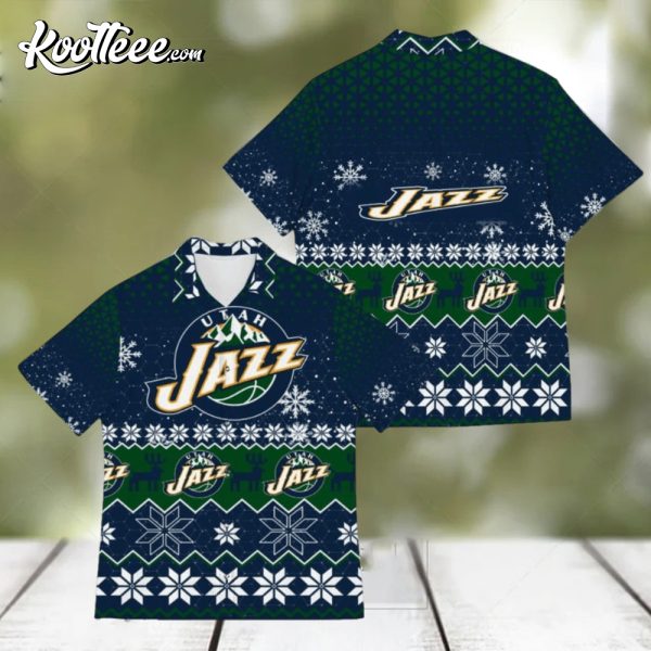 Utah Jazz Best Ugly Christmas 3D Hawaiian Shirt