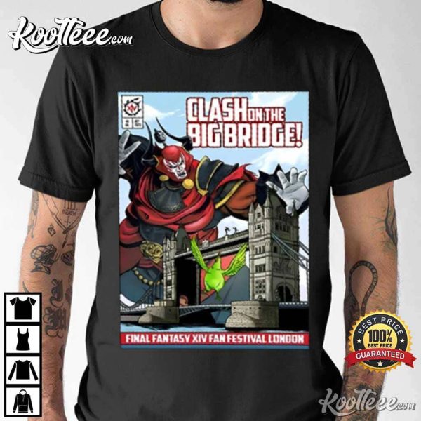 Clash On The Big Bridge Final Fantasy XIV Fan Festival London T-Shirt