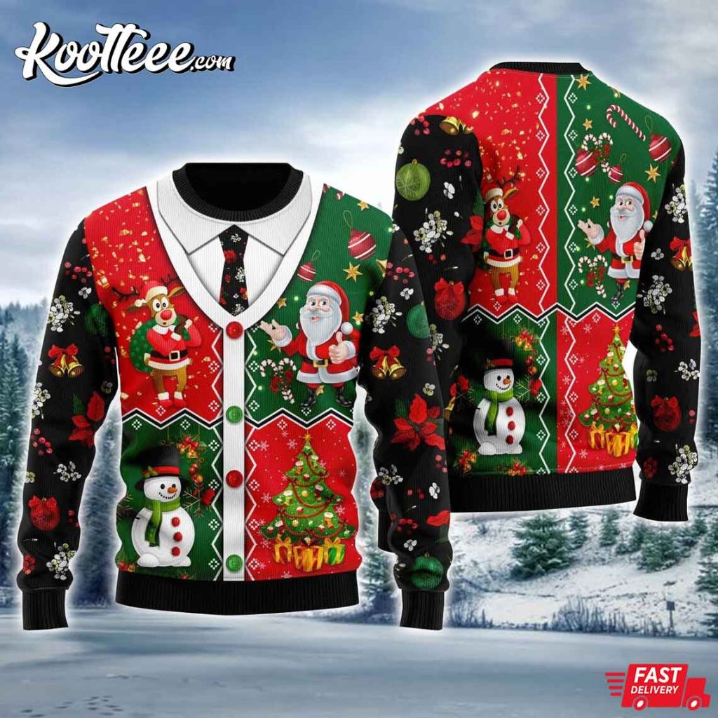 Santa Suit Santa Claus Ugly Christmas Sweater / Sweatshirt Hoodie
