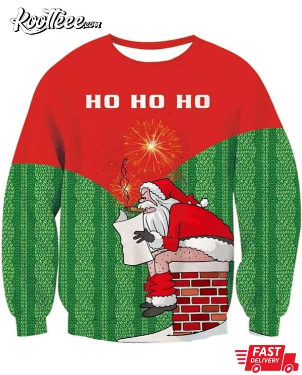 Funny Santa Claus Christmas Ugly Sweater