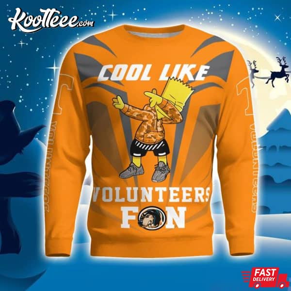 Cool Like Volunteers Fan Bart Simpson Dab Ugly Sweater