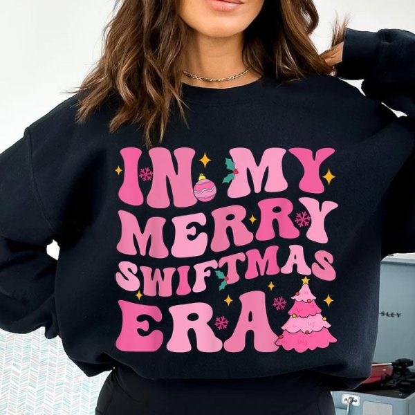 Merry Swiftmas Era Christmas Gift for Swifties T-Shirt