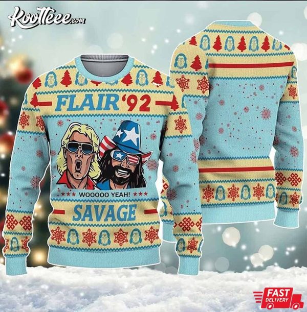 Ric Flair 92 Savage Ugly Christmas Sweater