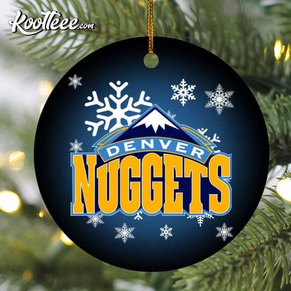 Denver Nuggets Merry Christmas Ornament