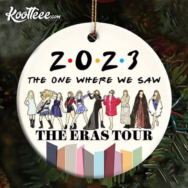 Taylor Swift 2023 We Saw The Eras Tour Christmas Ornament