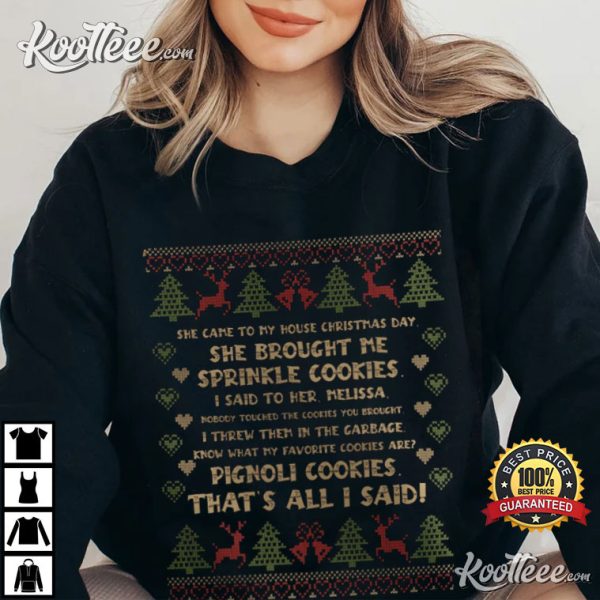Real Housewives of New Jersey Sprinkle Cookies Christmas T-Shirt