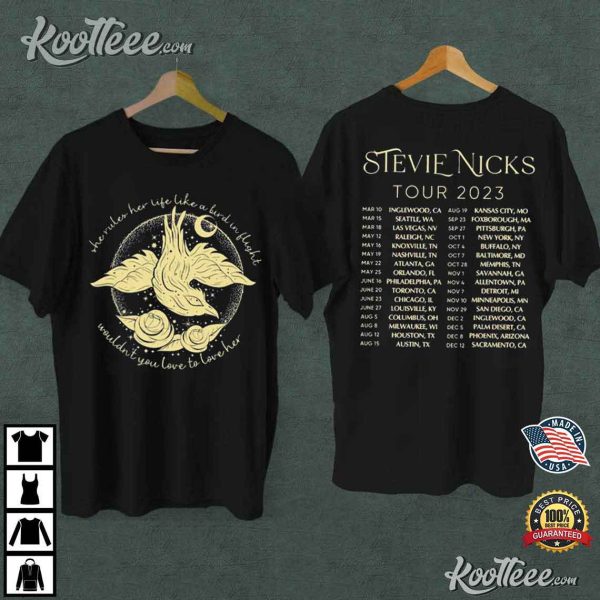 Stevie Nicks Bird In Flight Concert Merch T-Shirt