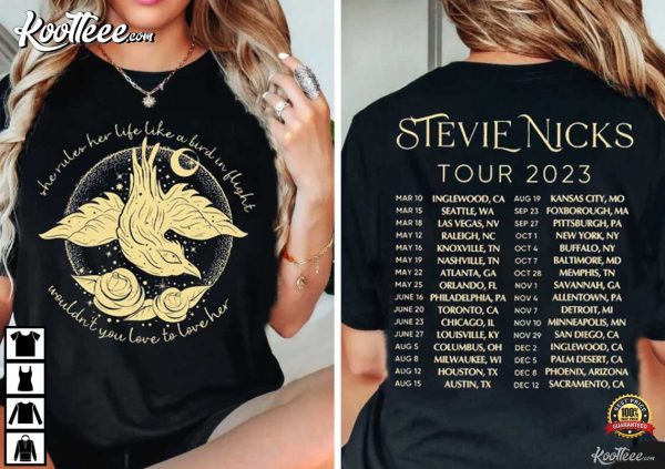 Stevie Nicks Bird In Flight Concert Merch T-Shirt