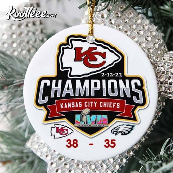 Kansas City Chiefs Super Bowl Lvii Champions 2023 Ornament