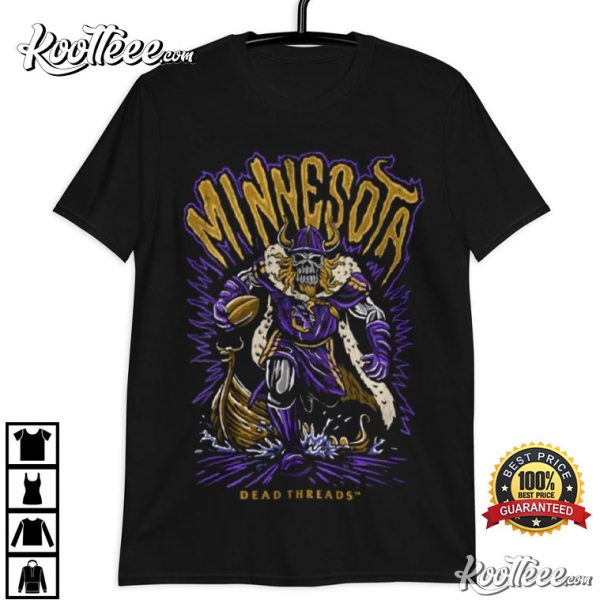 Minnesota Vikings Dead Threads Football T-Shirt