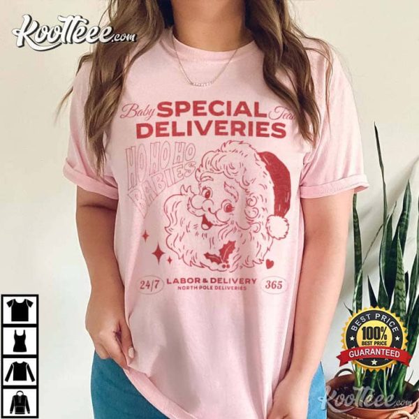 Labor And Delivery Nurse Santa T-Shirt