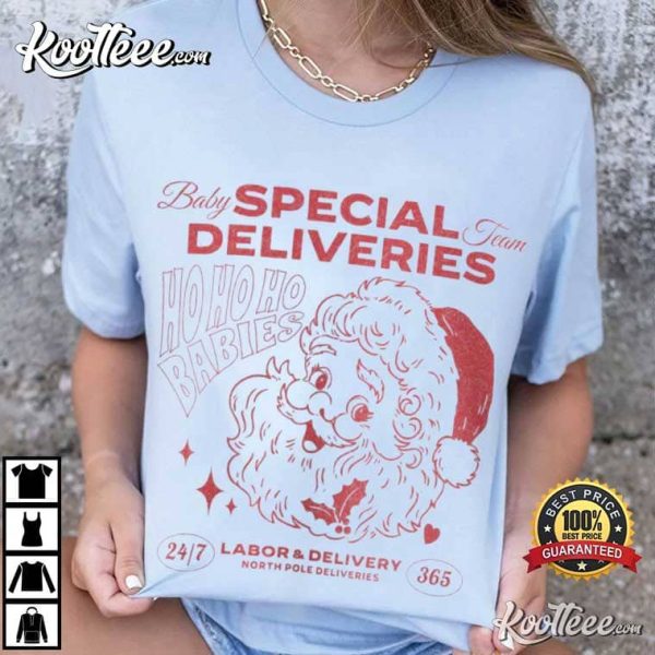 Labor And Delivery Nurse Santa T-Shirt