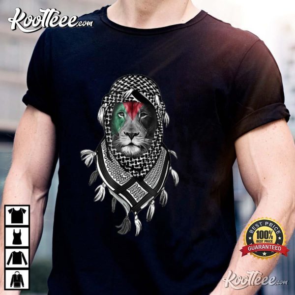 Palestinian Lion Free Palestine Free Gaza T-Shirt