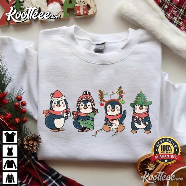 Cute Penguin Merry Christmas T-Shirt