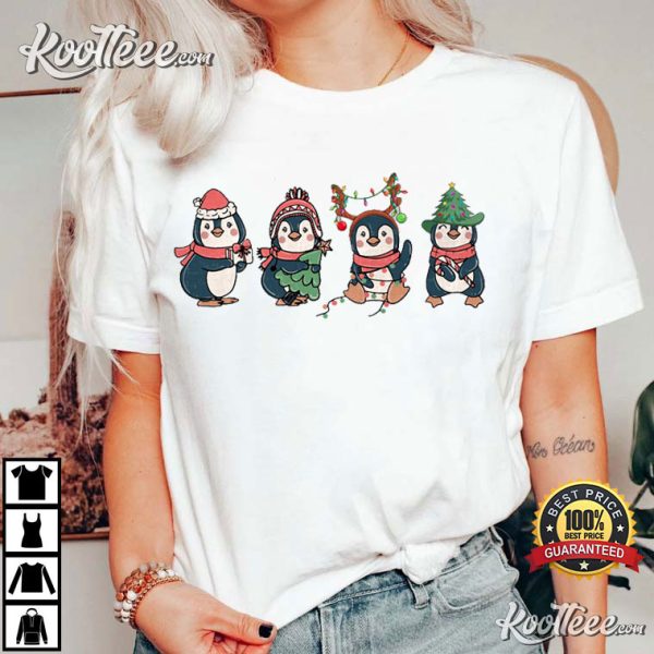 Cute Penguin Merry Christmas T-Shirt