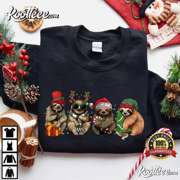 Christmas Sloth Merry Slothmas T-Shirt