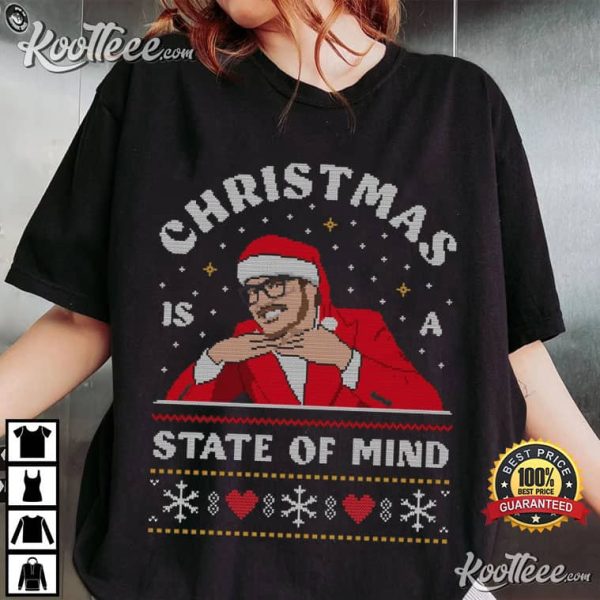 Pedro Pascal Christmas Is A State Of Mind T-Shirt