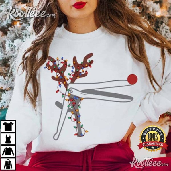 Christmas Speculum Nurse Reindeer T-Shirt