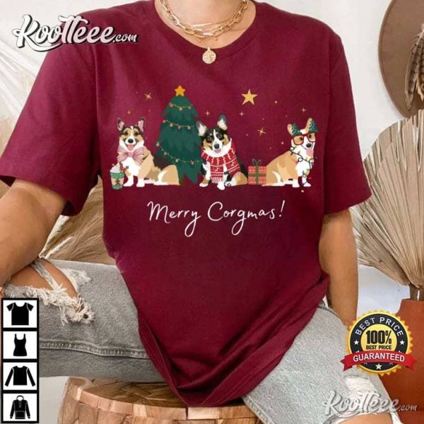 Christmas Corgi Gift For Corgi Mom T-Shirt