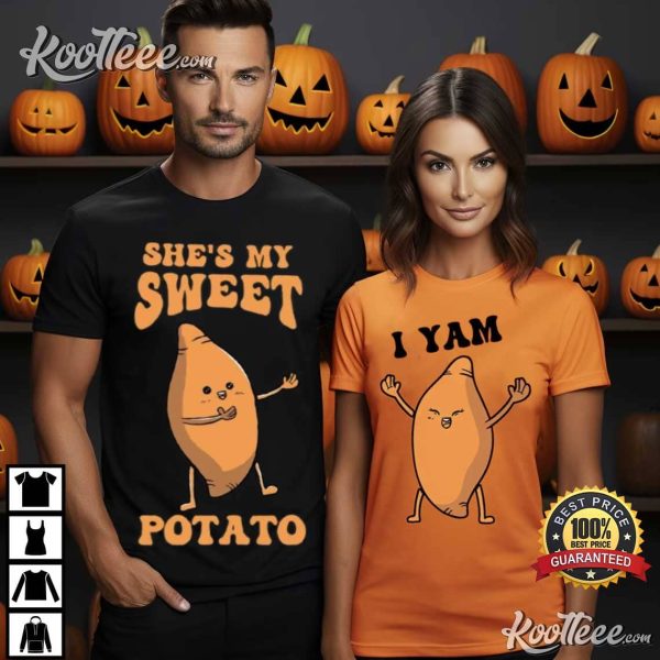 She’s My Sweet Potato I Yam Thanksgiving Couples Shirts