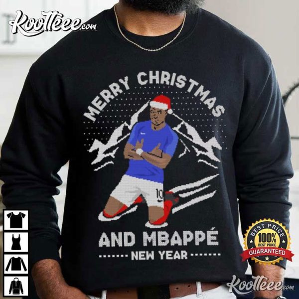 Mbappe Merry Christmas And Mbappe New Year T-Shirt