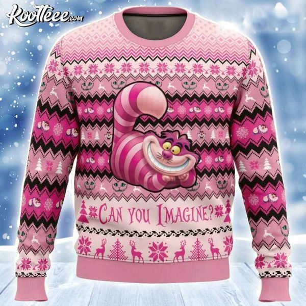 Cheshire Cat Alice In Wonderland Ugly Christmas Sweater