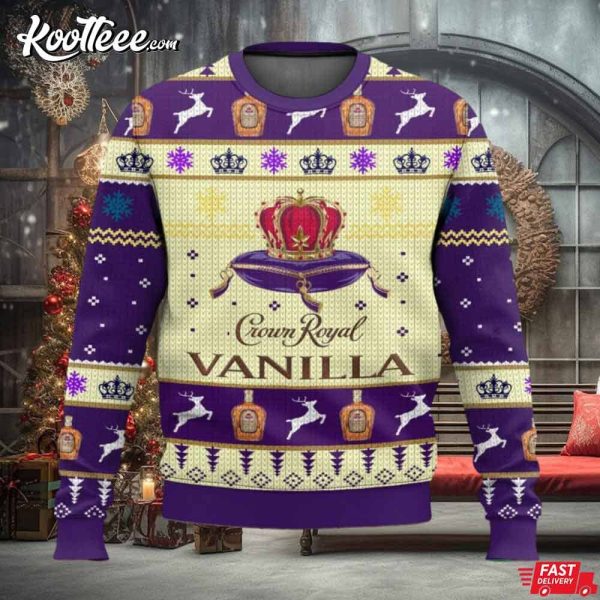Crown Royal Vanilla Christmas Ugly Sweater