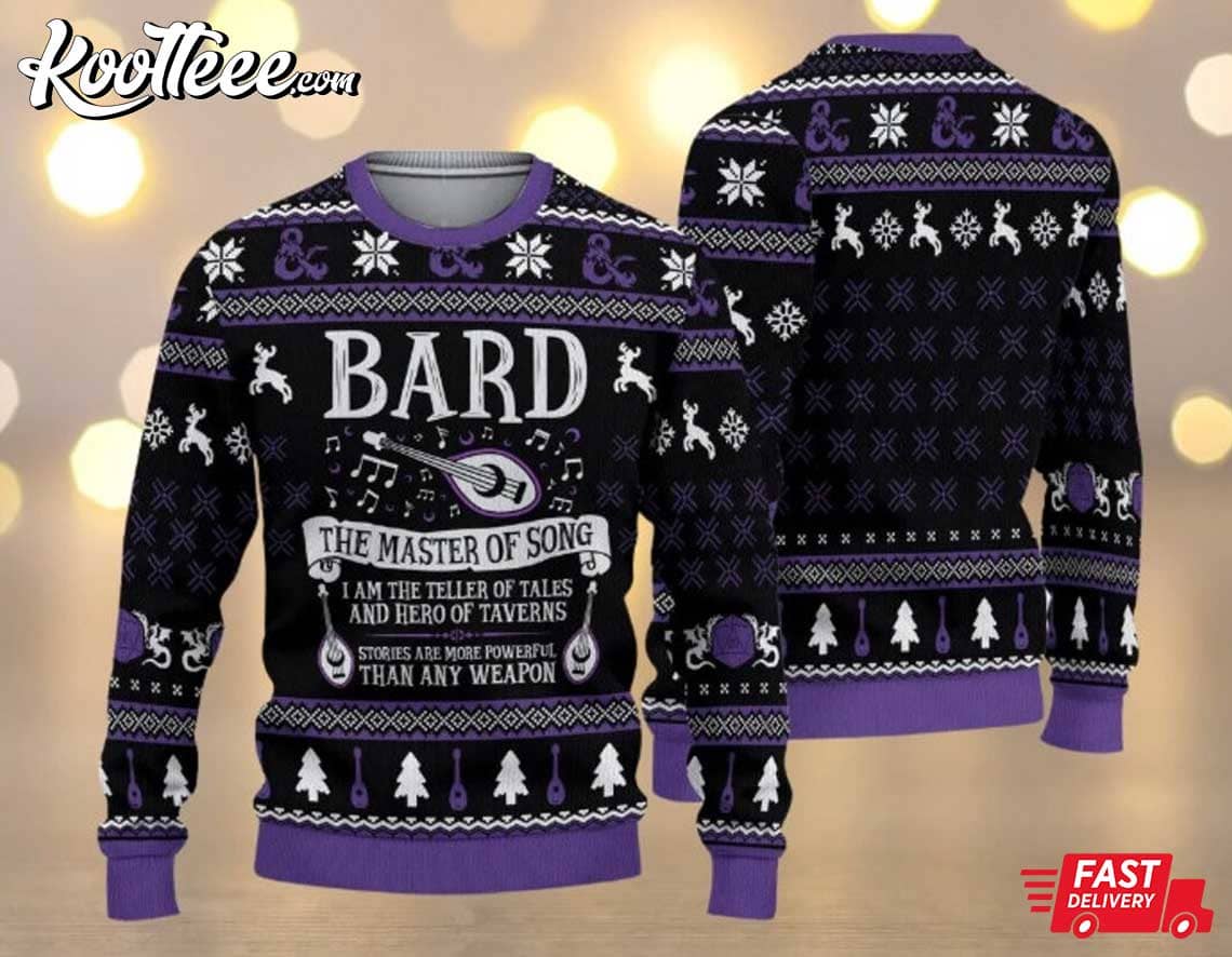 Bard The Master Of Song DnD Gift Ugly Sweater