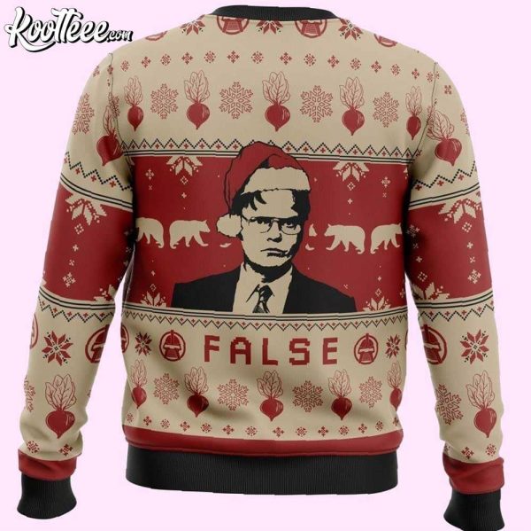 Dwight Schrute False The Office Christmas Ugly Sweater