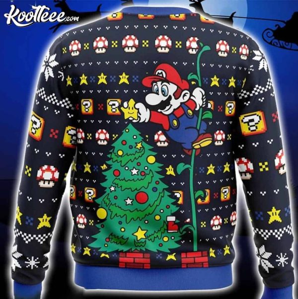 Super Mario Bros Christmas Tree Ugly Sweater