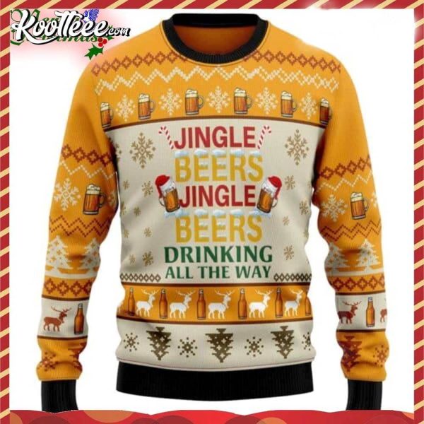 Beer Lover Jingle Beers Ugly Christmas Sweater