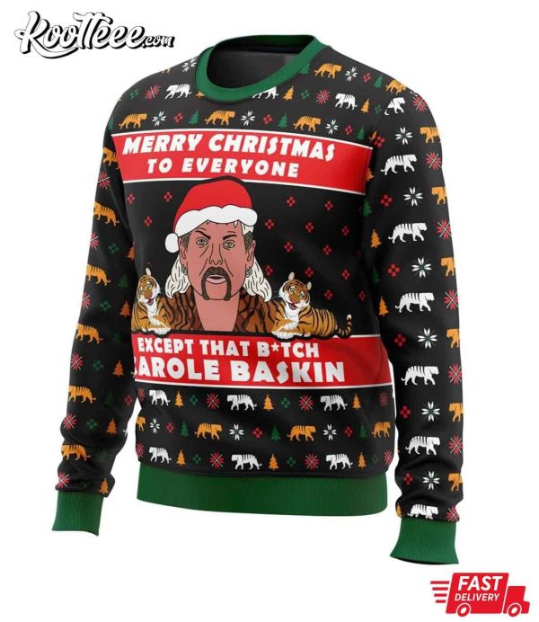 Joe Exotic Tiger King Ugly Christmas Sweater