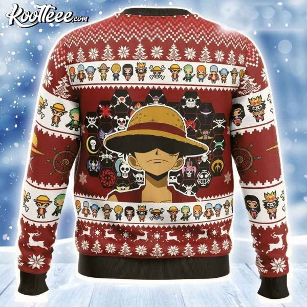 One Piece Jolly Rogers Ugly Christmas Sweater