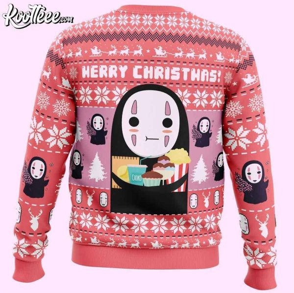 No Face Kaonashi Spirited Away Christmas Ugly Sweater