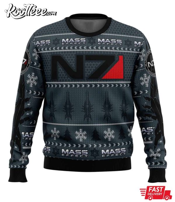 N7 Mass Effect Ugly Christmas Sweater