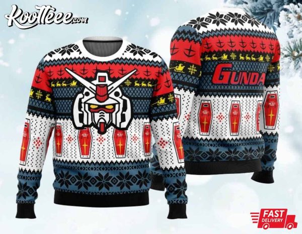 Gundam RX 78 2 Ugly Christmas Sweater