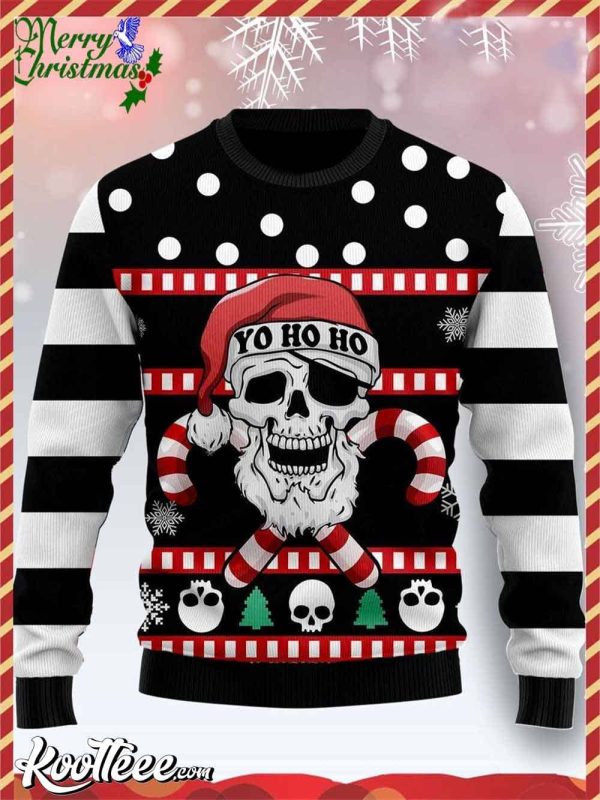 Pirate Skull Creepmas Ugly Christmas Sweater