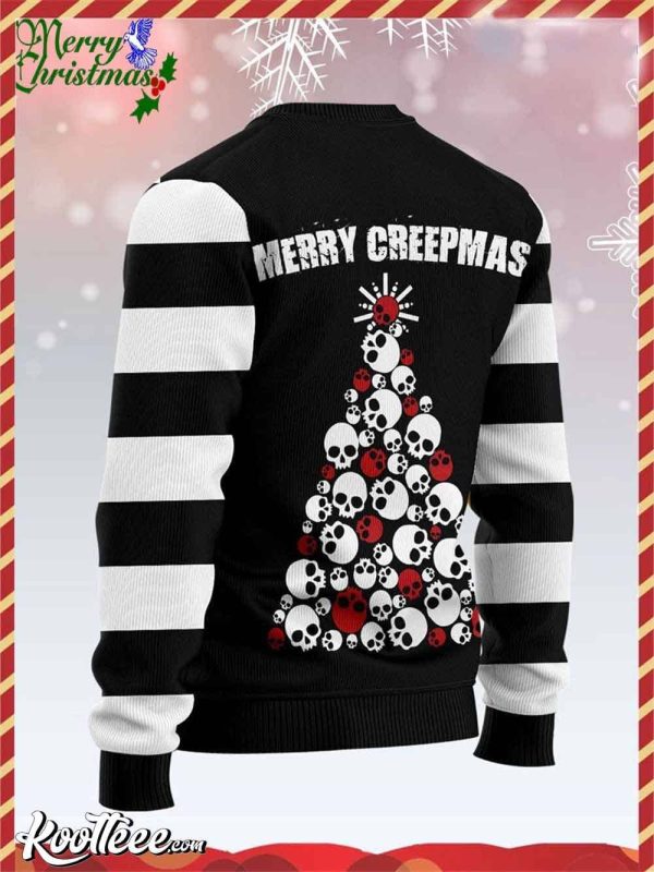 Pirate Skull Creepmas Ugly Christmas Sweater