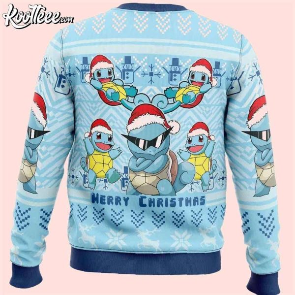 Squirtle Pokemon Christmas Ugly Sweater