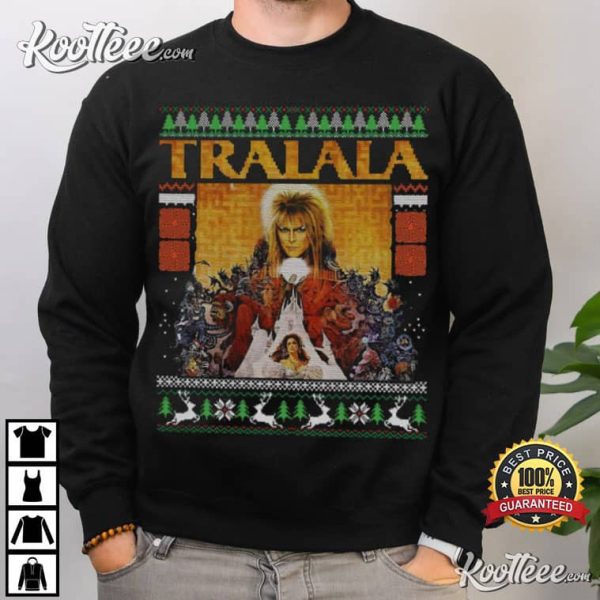 Labyrinth Jareth The Goblin King Tralala Christmas T-Shirt