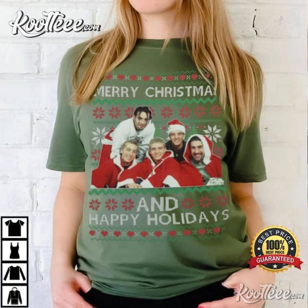 Nsync Merry Christmas Happy Holidays T-Shirt