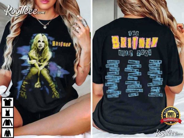 Britney Spears The Britney Tour 2001 Vintage T-Shirt