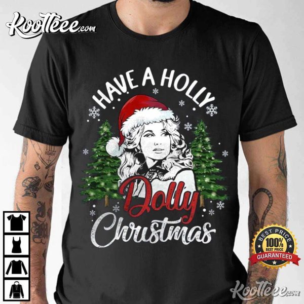 Dolly Parton Vintage Holly Dolly Christmas T-Shirt