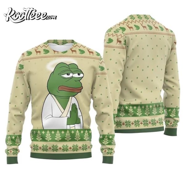Pepe The Frog Funny Christmas Ugly Sweater