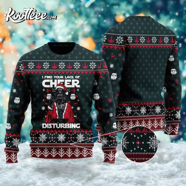 Star Wars I Find Your Lack Of Cheer Disturbing Ugly Christmas Sweater